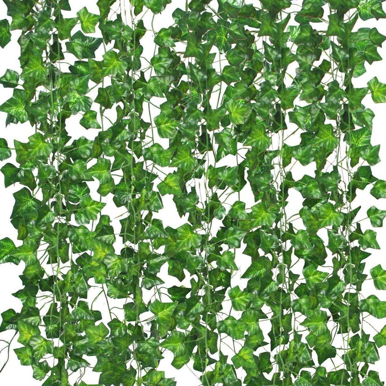 12 Pack Fake Ivy Vines for Room Decor – Artificial Garland with Clips, Hanging Greenery Leaves & Flowers for Bedroom, Home, Garden, Wall & Wedding Decorations